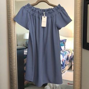 Light Blue Pleione Off the Shoulder dress
